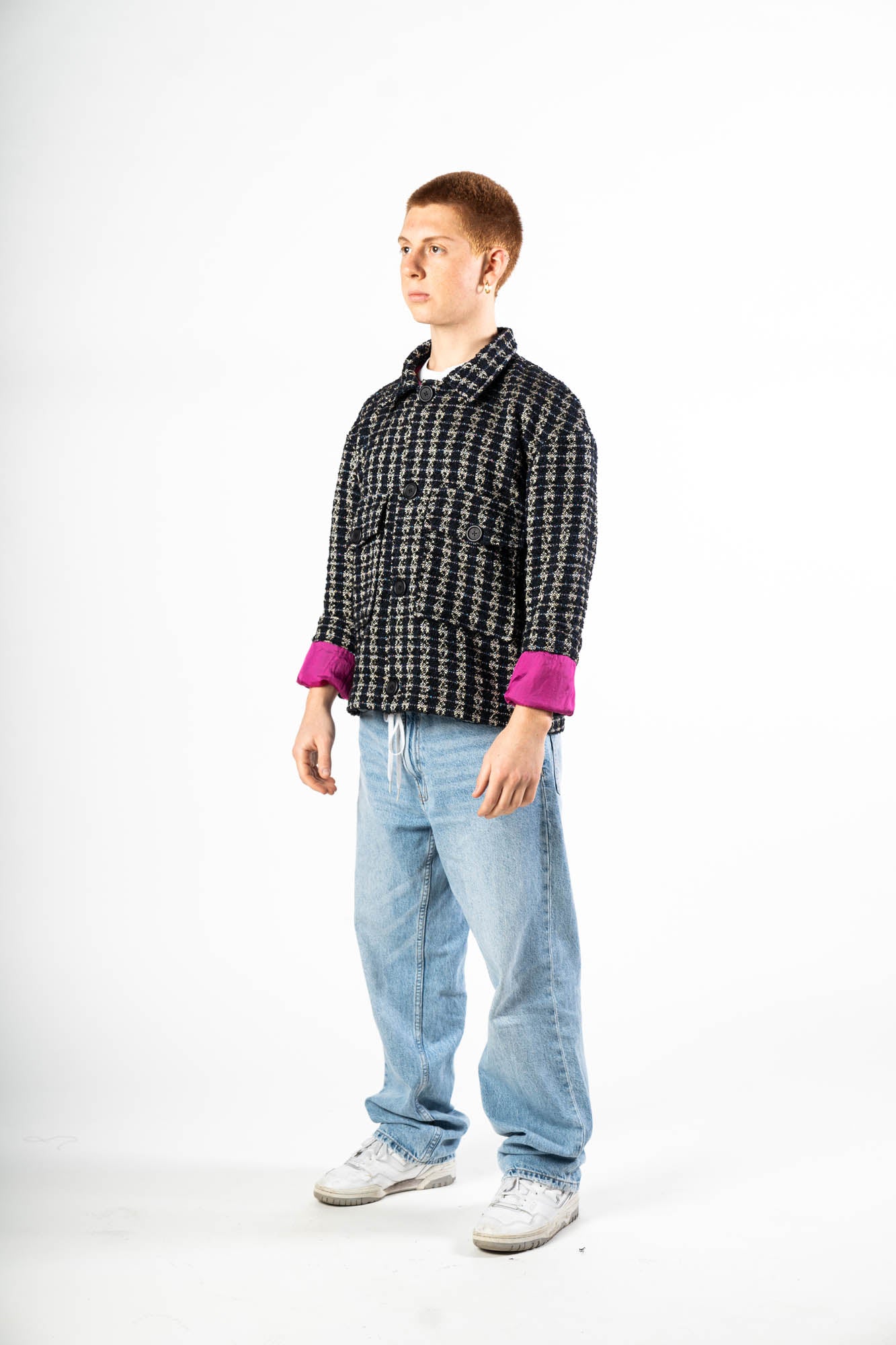 Oversize Biker bouclé