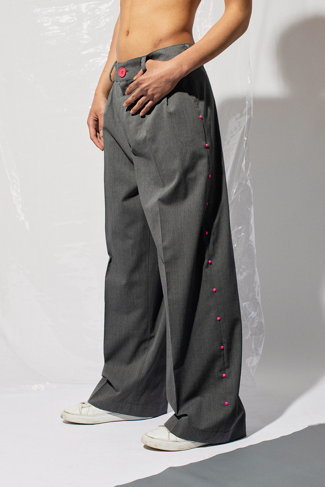 Pantaloni Genderless wide leg